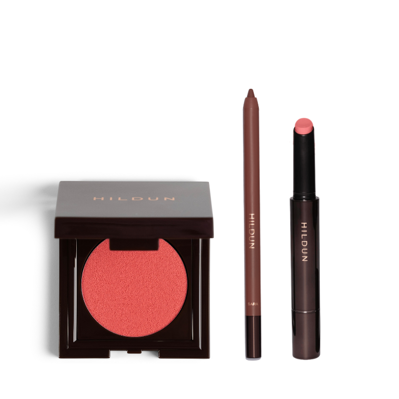Velvet Peach Lip + Cheek Trio