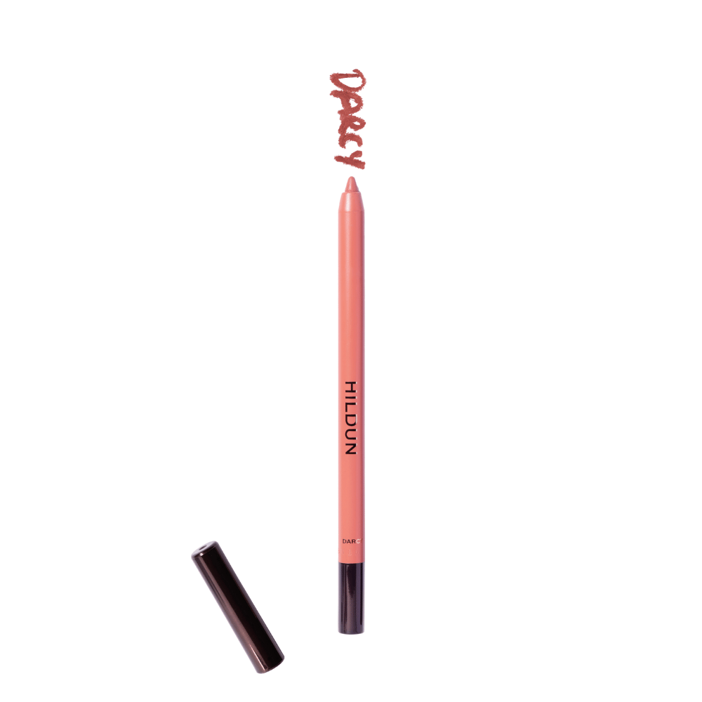 Darcy lip liner in text Hildun Beauty 