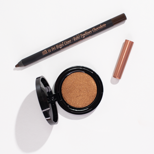 Chocolate Liner x Gold Shadow Set